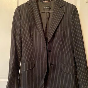 Dolce & Gabbana Auth 💯 black wool pinstripe suit